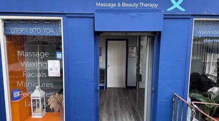 Entrance of K G Beauty - Located within Enliven, Edinburgh, Scotland, GB. Offering massage, waxing, and more.