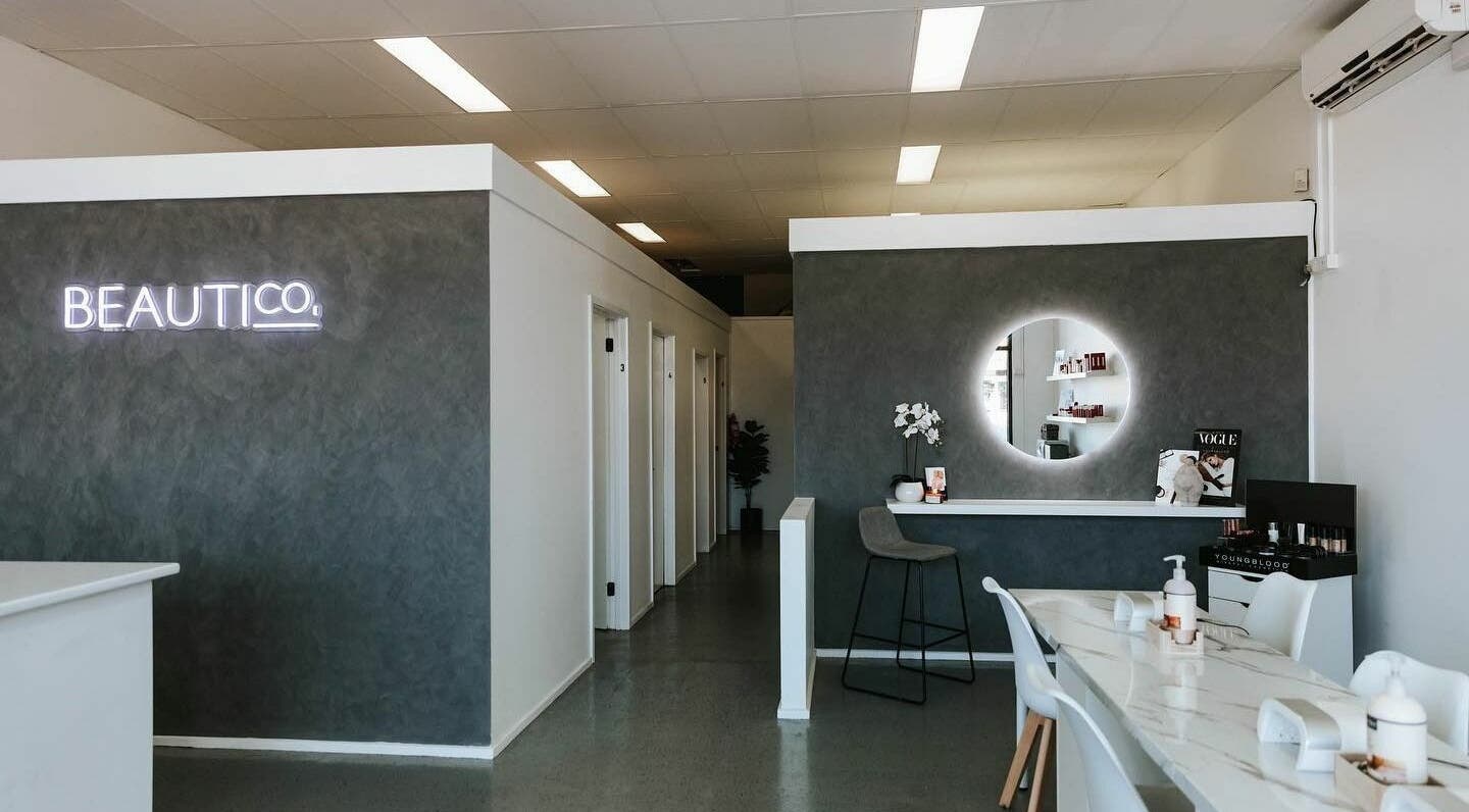 Interior of BEAUTICO. beauty spa in Melbourne, Victoria, AU featuring modern design and relaxing ambiance.