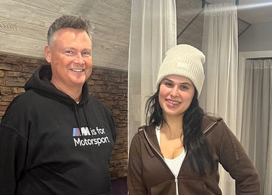 Visitors enjoying their experience at Tan'd by Alena, Mamaroneck, New York, US.