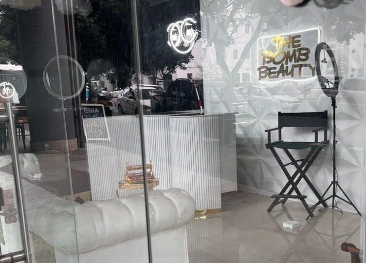 Entrance view of The bomb aesthetics Capetown with stylish decor in Cape Town, Western Cape, ZA.