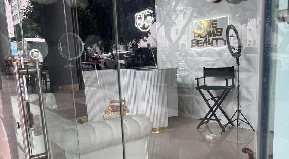 Entrance view of The bomb aesthetics Capetown with stylish decor in Cape Town, Western Cape, ZA.