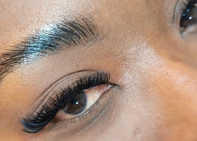 Perfectly shaped eyebrow with exquisite eyelashes at Salon@735, Pretoria, Gauteng, ZA.