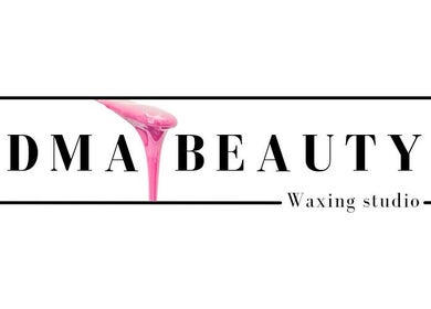 DMA Beauty logo with pink wax detail, Cape Town, Western Cape, ZA.