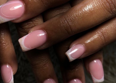 Perfectly manicured nails at Studio Lady Garnet in Port of Spain, Port of Spain Corporation, TT.