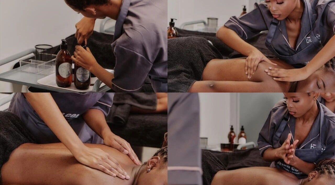 Therapist providing a soothing massage at Lana Takes Care, Pretoria, Gauteng, ZA. Relax and rejuvenate.