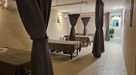 Relaxing massage room at Xin Yun Foot & Body Massage, Johor Bahru, Johor, MY with private treatment spaces.