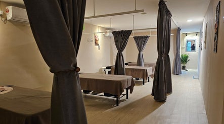 Massage room with cozy beds at Xin Yun Foot & Body Massage, Johor Bahru, Johor, MY.