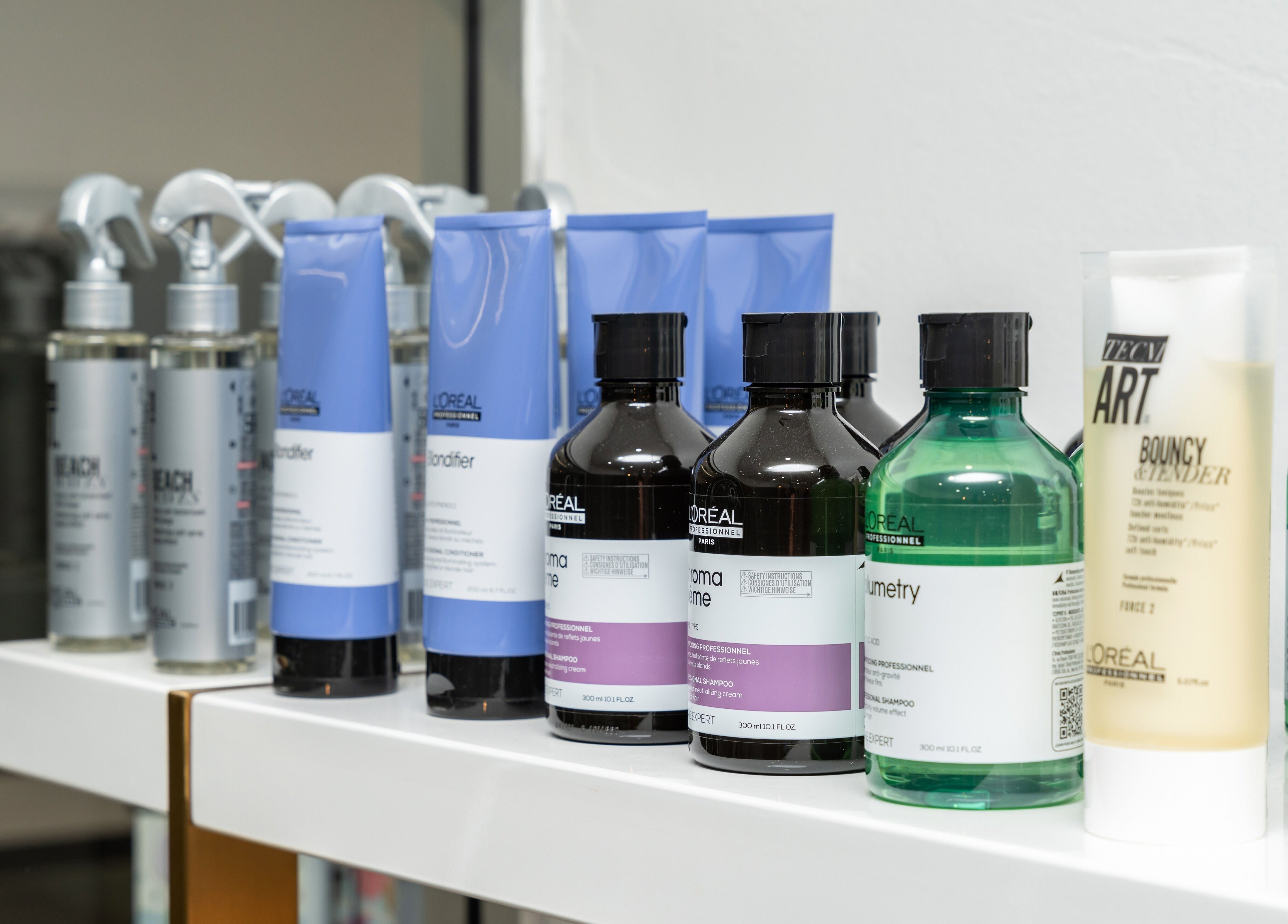 Hair care products displayed at Celtic Rootz & Co, Bangor, New South Wales, AU.