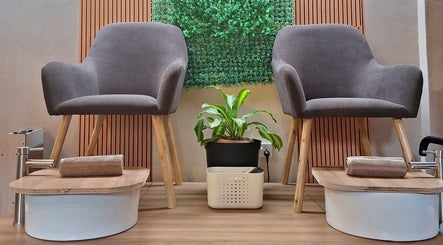 Pedicure chairs at Cosmecca Beauty and Spa, Port Louis, Port Louis District, MU, showcasing relaxation and comfort.
