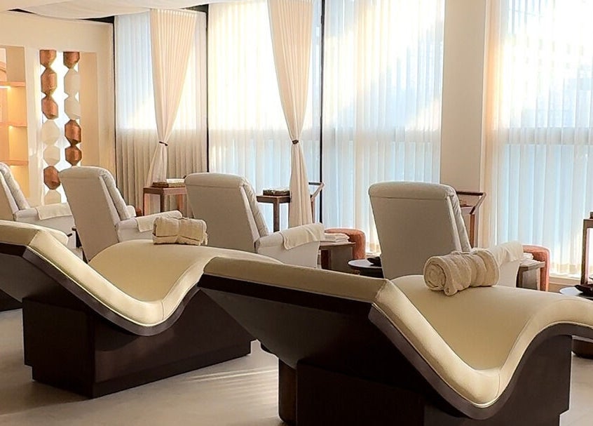 Relaxing spa recliners at Zen Spa I زن سبا, Riyadh, Riyadh Province, SA, offering a serene atmosphere.