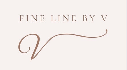 Elegant logo for Fine Line By V, a beauty venue in Long Eaton, England, GB.