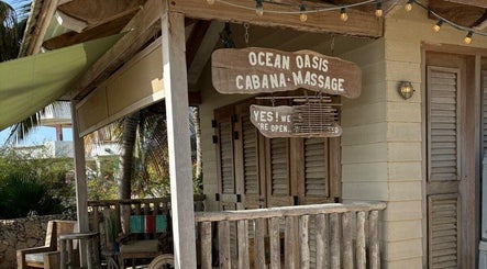 Ocean Oasis massage cabana at MG Organic Spa in Kralendijk, Bonaire, BQ, offering tranquil wellness retreats.
