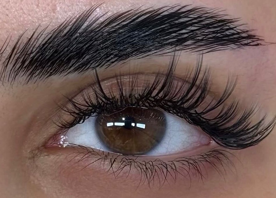 Close-up of expertly styled eyelashes at Lashes&Co., الرياض, منطقة الرياض, SA.