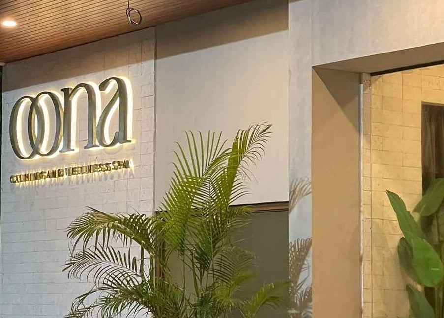 Oona Calming & Wellness Spa entrance showcasing modern design in Baliwag, Central Luzon, PH.