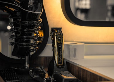 Luxury barber tools at Urban Global Barbershop, Abu Dhabi. Premium grooming experience in Abu Dhabi, AE.