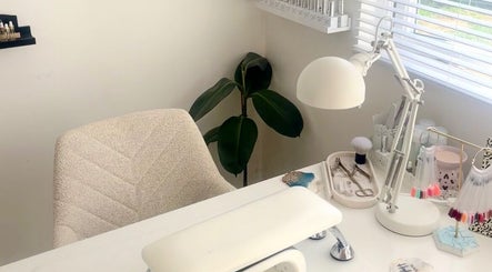 Elegant nail station at Hayley Lauren Makeup & Beauty in Featherstone, England, GB.