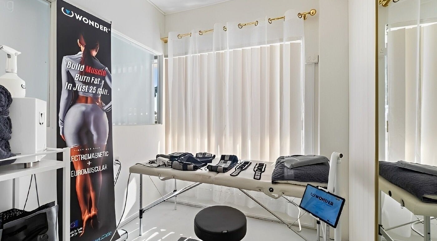 Modern treatment room at Recover and Refresh, Grafton, New South Wales, AU with equipment ready for use.