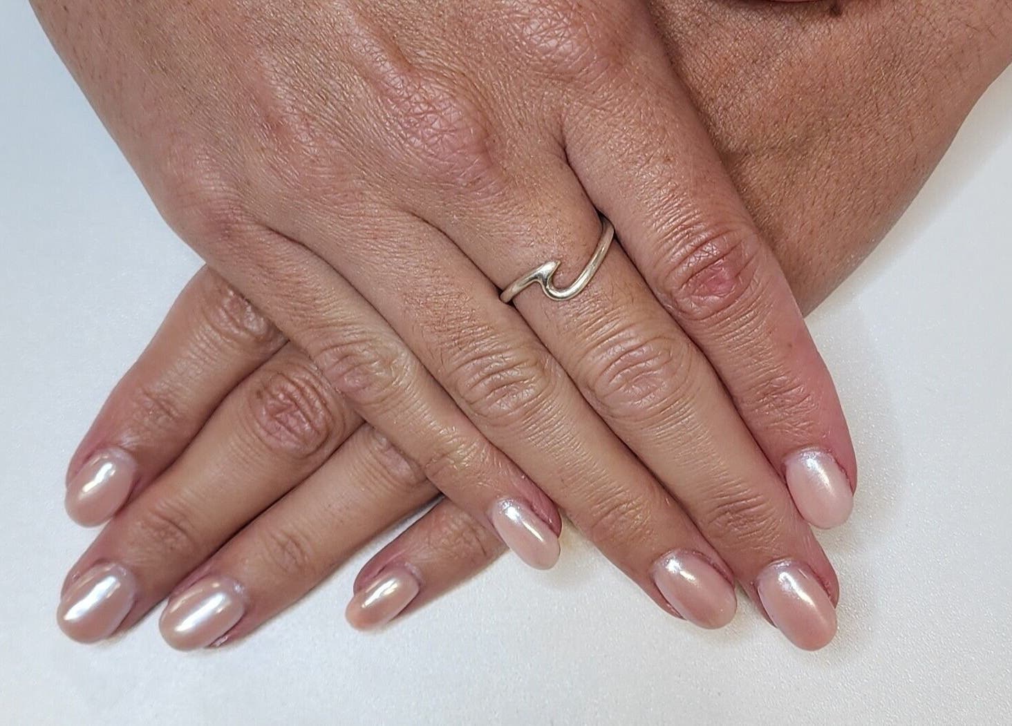 Elegant finished nails with a glossy sheen at Creative Touch by RK, Tauranga, Bay of Plenty, NZ.