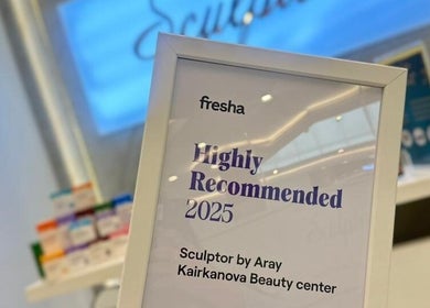 Highly Recommended 2025 award at Sculptor by Aray Kairkanova Beauty center, Abu Dhabi, Abu Dhabi, AE.