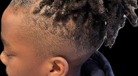 Detailed hair twist style at The Loc Station, Bathgate, Scotland, GB. Perfect for natural hair enthusiasts.