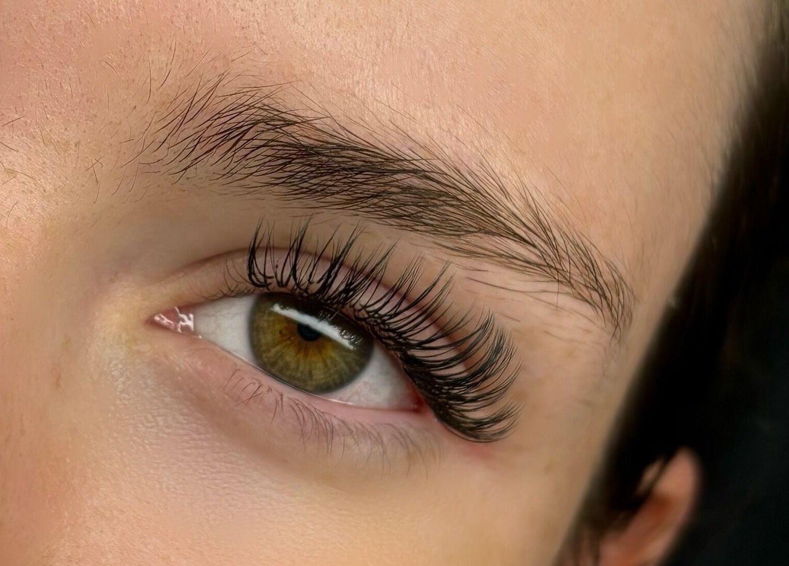 Close-up of expertly done lashes at The Lash Hub in Durban, Kwazulu-natal, ZA.