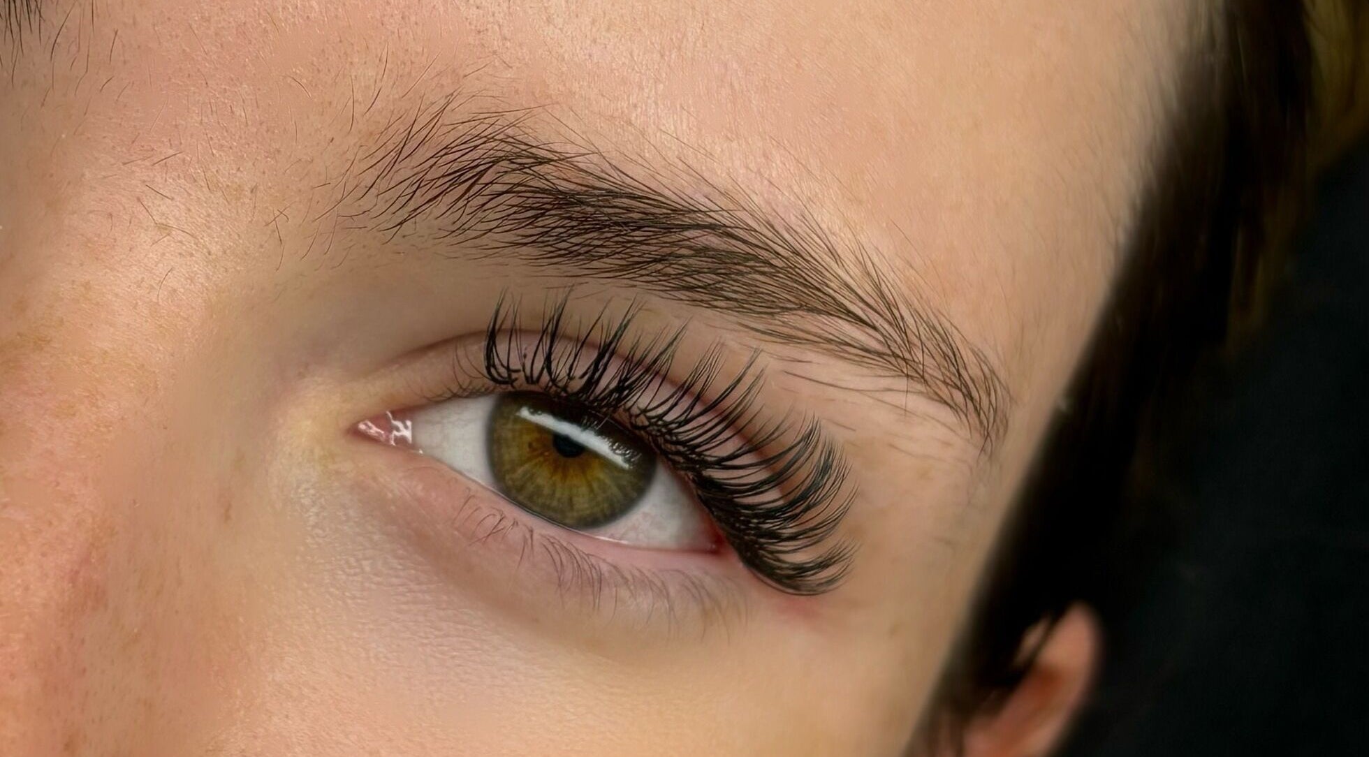 Close-up of expertly done lashes at The Lash Hub in Durban, Kwazulu-natal, ZA.