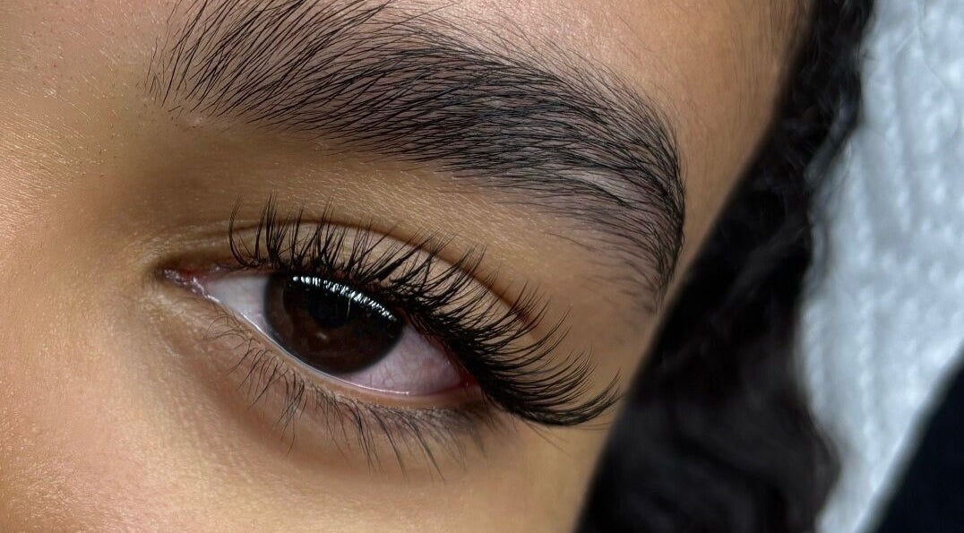 Close-up of elegant lashes from The Lash Hub, Durban, Kwazulu-natal, ZA, showcasing expert lash styling.