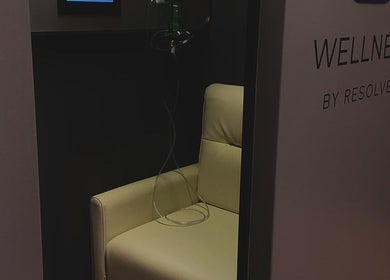 Comfortable therapy chair at Wellness By Resolve, Birmingham, England, GB, offering peaceful retreats.