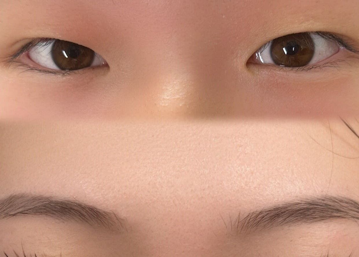 Eyebrow detailing from Blinkwzoe in Burnaby, British Columbia, CA, showcasing expert grooming.