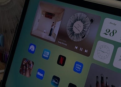 Tablet with apps at Gel X By Grace, Joondalup, Western Australia, AU setting a modern beauty ambiance.