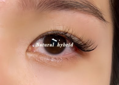 Natural hybrid lashes at Haruka Lashes and Brows Japanese Salon, Subiaco, Western Australia, AU.