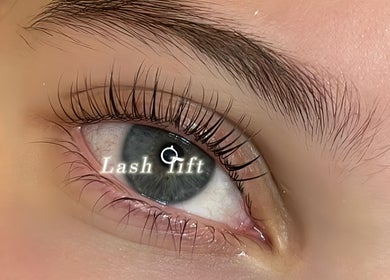 Close-up of a sleek lash lift at Haruka Lashes and Brows Japanese Salon, Subiaco, Western Australia, AU.