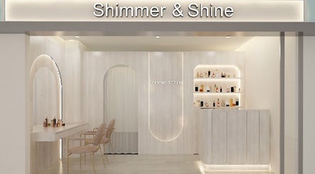 Interior of Shimmer & Shine at Kovan Heartland Mall, featuring sleek decor and beauty products display in Kovan, SG.