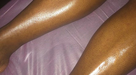 Smooth, hydrated legs treated at Eternal Serenity Beauty Spa, Nassau, New Providence, BS.