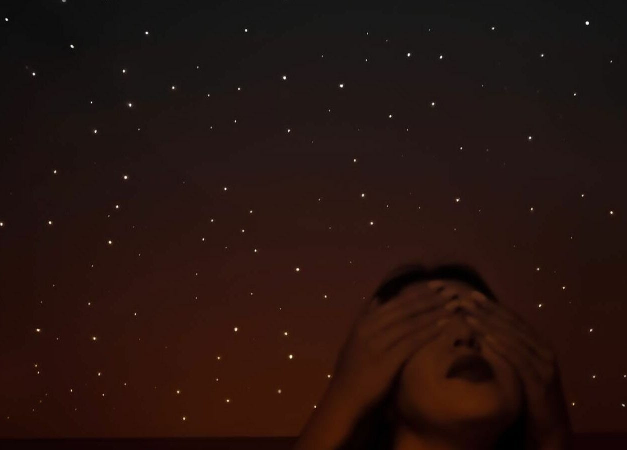 Relaxing massage at Regina Spa Dubai (First Spa) under a starry sky ambiance. Location: Dubai, Dubai, AE.