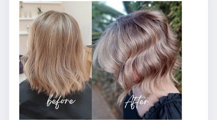 Before and after hairstyle transformation at Leane Hsalon, Boksburg, Gauteng, ZA showcasing modern haircut.
