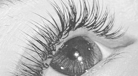 Close-up of beautifully enhanced lashes at Lash Goddess Beauty Bar, Coquitlam, British Columbia, CA.