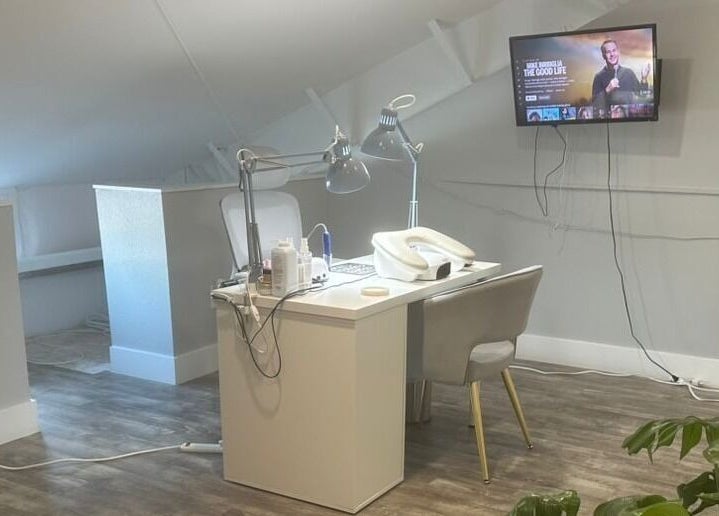 A serene beauty treatment station at Pink Lemonade Beauty Plaza in Key West, Florida, US.