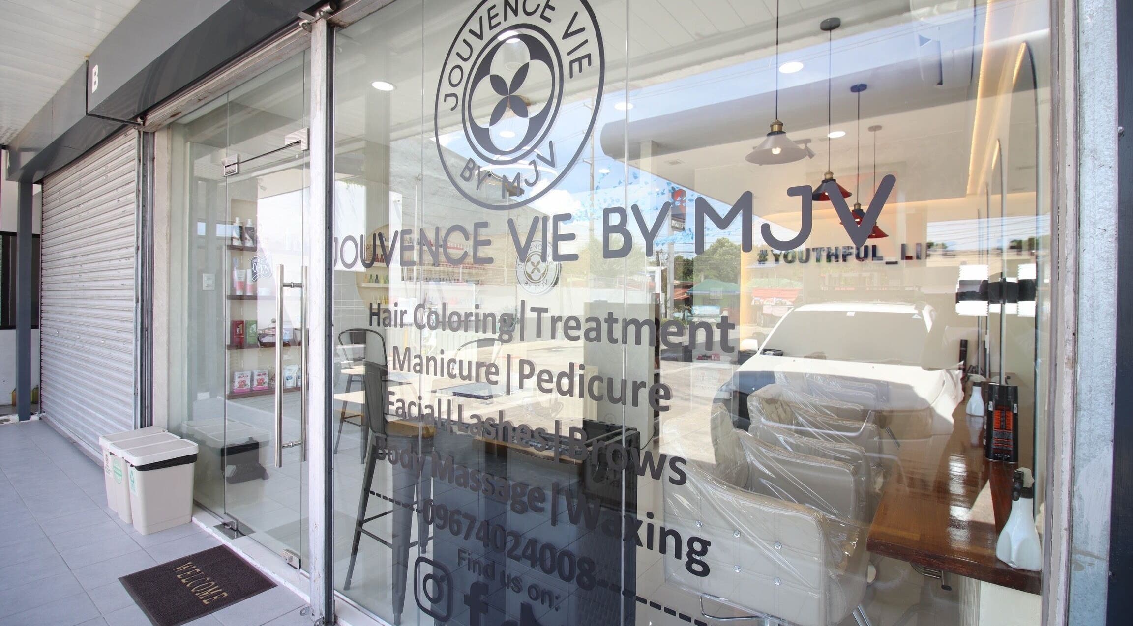 Jouvence Vie By MJV entrance showcasing beauty services in General Trias, Calabarzon, PH.