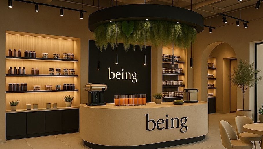 Modern interior of Being | Fourways in Sandton, Gauteng, ZA, featuring stylish decor and ambient lighting.