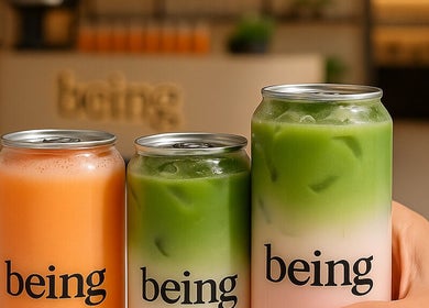Colorful drinks at Being | Fourways, Sandton, Gauteng, ZA, showcasing refreshing beverage options.