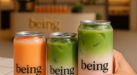 Colorful drinks at Being | Fourways, Sandton, Gauteng, ZA, showcasing refreshing beverage options.