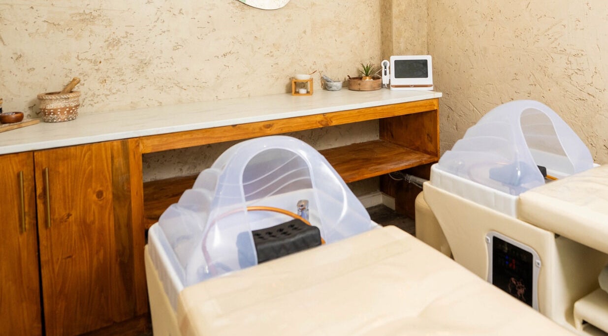 Tranquil wellness area at being | Morningside in Sandton, Gauteng, ZA with serene decor.