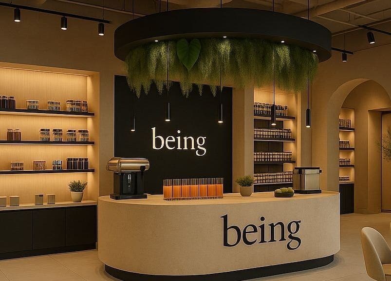 Elegant interior of Being | Fourways in Sandton, Gauteng, ZA, showcasing minimalist design and natural decor.