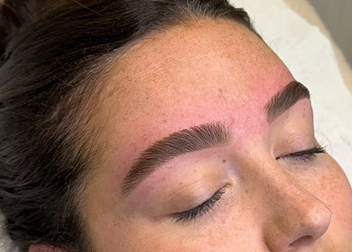 Perfectly shaped eyebrows at Georgia May Therapies in Shrewsbury, England, GB, showcasing expert beauty care.