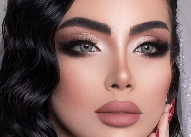 Bridal makeup with glamorous eyes and flawless skin at La Punto Ladies Salon, Dubai, Dubai, AE.