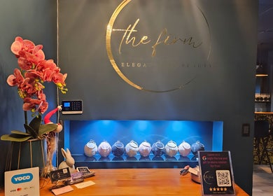 Reception area of The Firm Elegance in Beauty, Cape Town, Western Cape, ZA, showcasing exquisite design.