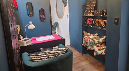 Elegant treatment room at The Firm Elegance in Beauty, Cape Town, Western Cape, ZA, showcasing stylish decor.