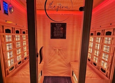 Luxury sauna at The Firm Elegance in Beauty, Cape Town, Western Cape, ZA offering relaxation in elegant surroundings.