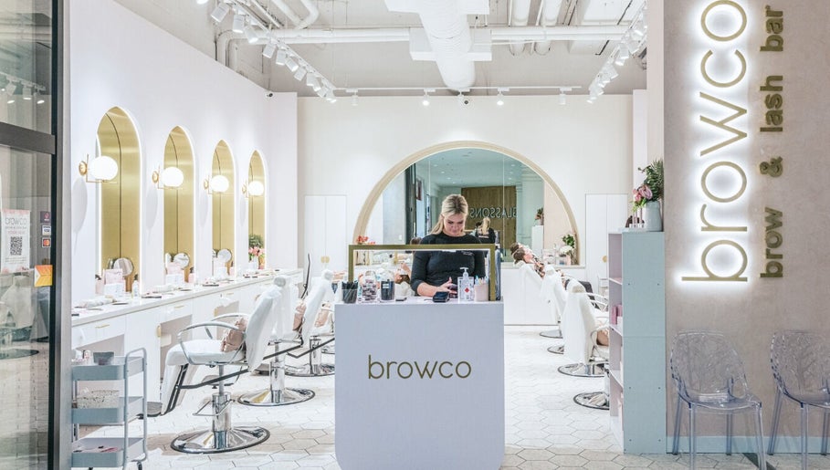 Chic interior of Browco Brow & Lash Bar - Castle Towers, Castle Hill, New South Wales, AU, with welcoming ambiance.